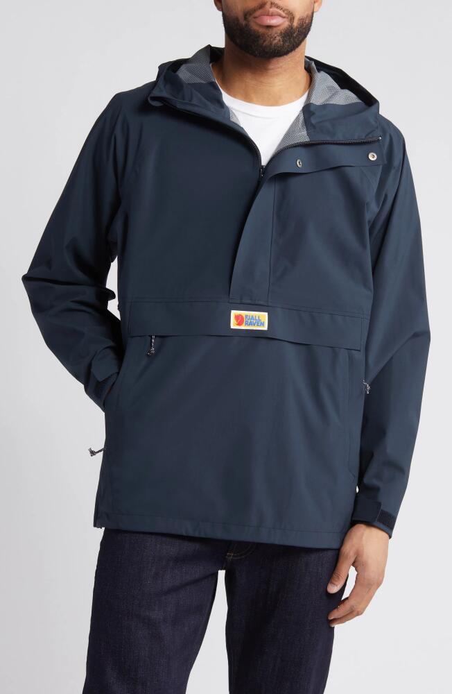 Fjällräven Vardag Water Repellent Anorak in Dark Navy Cover