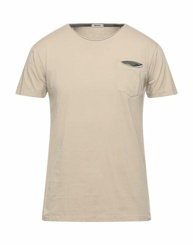 Stilosophy Man T-shirt Beige Cotton Cover