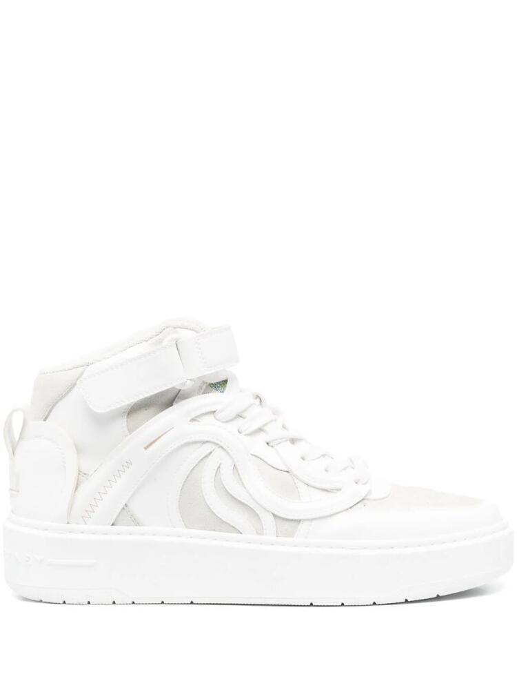 Stella McCartney logo patch faux leather sneakers - White Cover