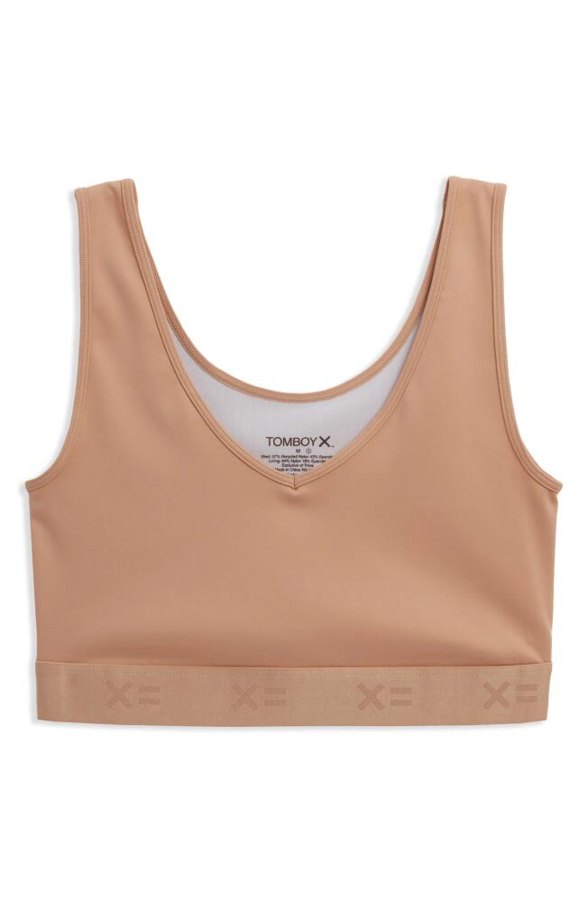 TomboyX V-Neck Compression Top in Chai Cover