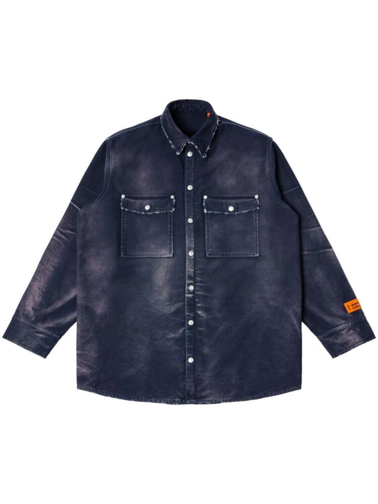 Heron Preston distressed-effect denim shirt - Blue Cover