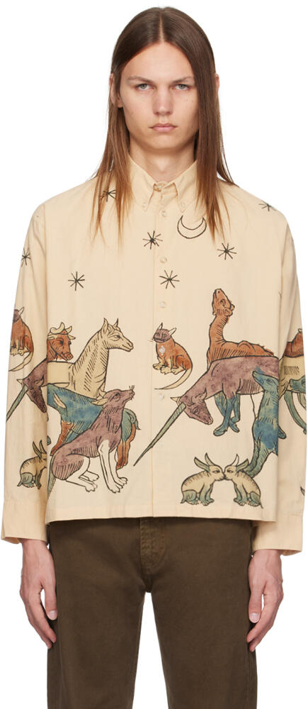 Carne Bollente Beige Moonlight Fauna Shirt Cover