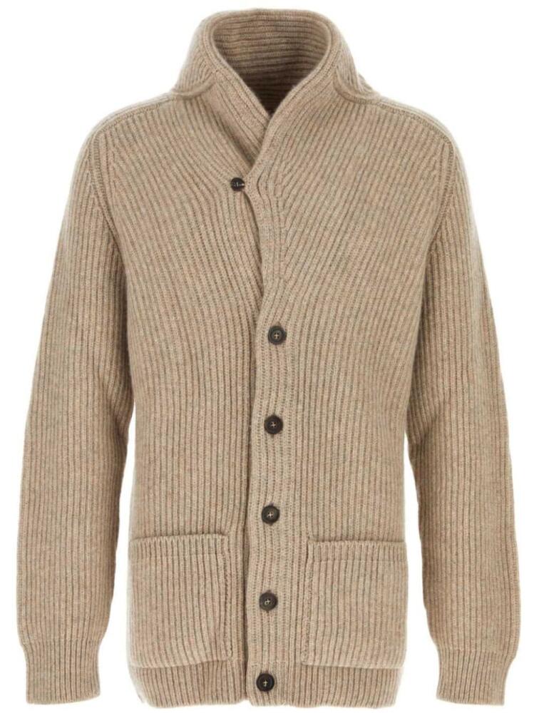 Johnstons of Elgin cashmere cardigan - Neutrals Cover