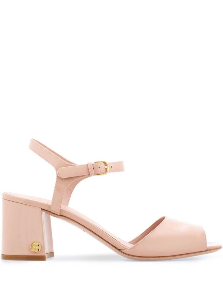 Ferragamo 60mm leather sandals - Pink Cover