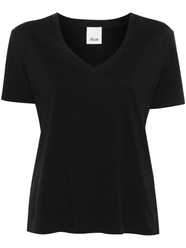 Allude jersey cotton T-shirt - Black Cover