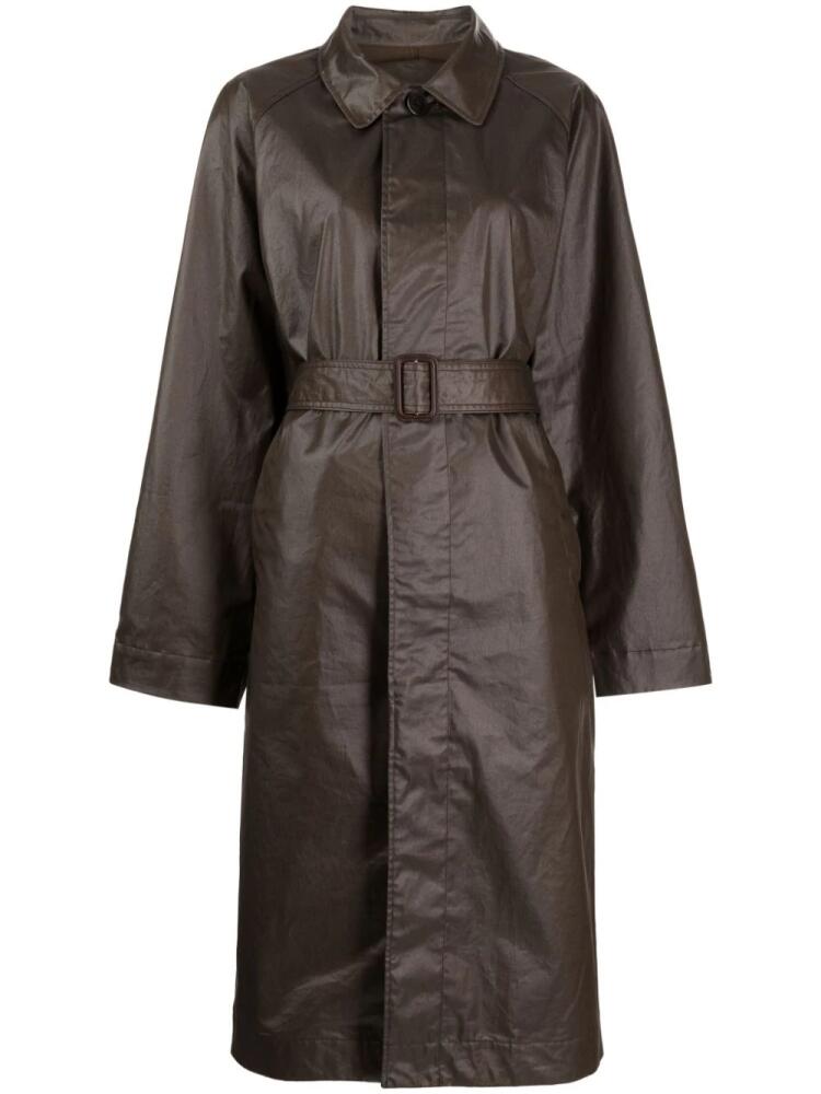 LEMAIRE belted trench coat - Brown Cover