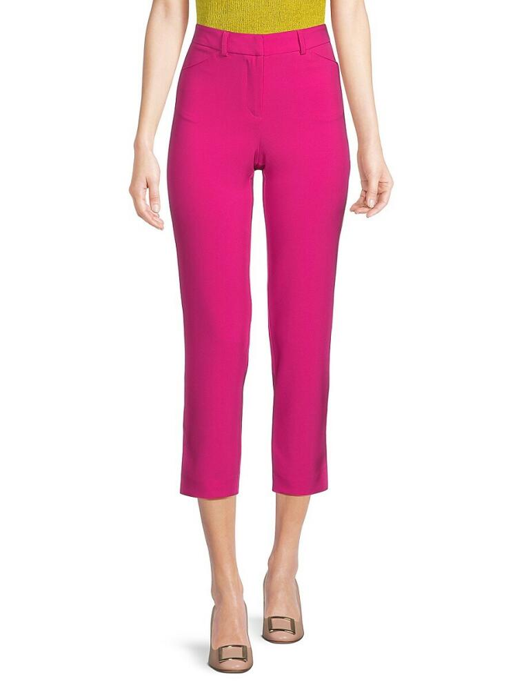 NANETTE nanette lepore Women's Solid Cropped Pants - Precious Pink Cover