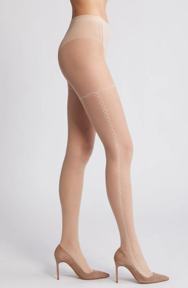 Oroblu Jacquard Tights in Cosmetic Cover