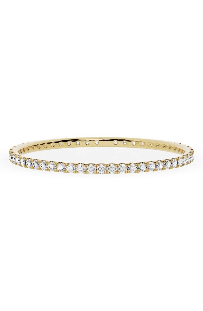 Jennifer Fisher 18K Gold Round Lab Created Diamond Tennis Bangle Bracelet in D9.28Ct - 18K Yellow Gold Cover