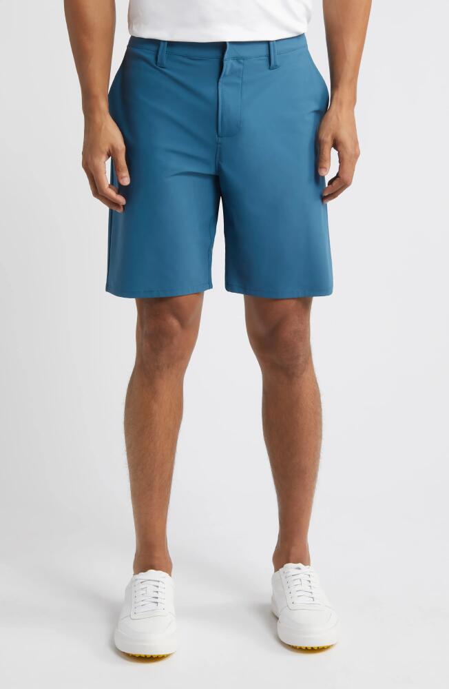 Zella Torrey 9-Inch Performance Golf Shorts in Teal Seagate Cover