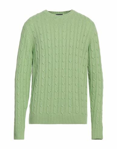 Rossopuro Man Sweater Light green Wool, Viscose, Nylon, Cashmere Cover