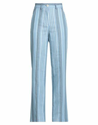 See By Chloé Woman Pants Sky blue Cotton, Linen Cover