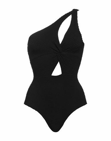 Moeva Woman One-piece swimsuit Black Polyamide, Elastane Cover