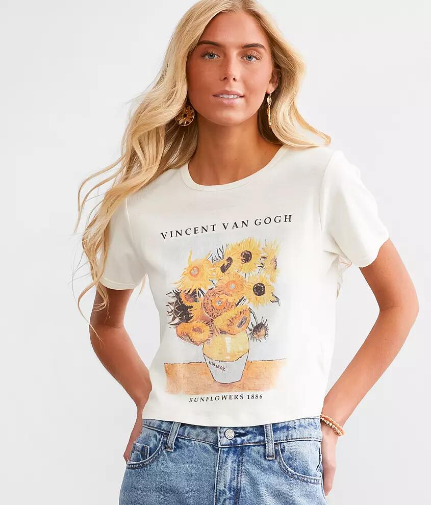 The Vinyl Icons Van Gogh Cropped T-Shirt Cover