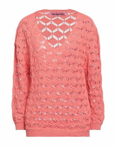 Pink Memories Woman Sweater Coral Cotton, Acrylic, Metallic Polyester, Polyamide Cover