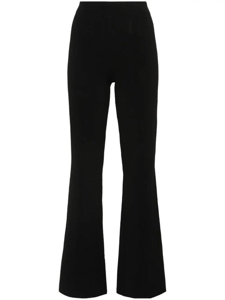 Ermanno Scervino exposed-seam detail flared trousers - Black Cover