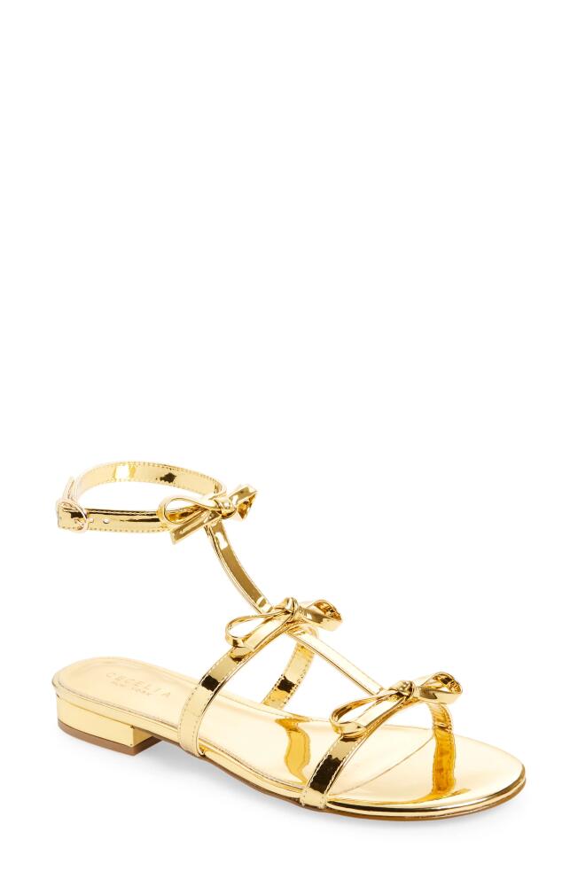 Cecelia New York Anna Strappy Sandal in Dark Gold Cover