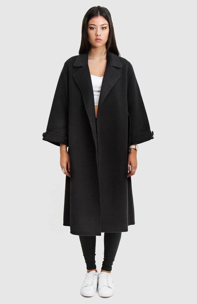 Belle & Bloom Stay Wild Oversized Wool Coat in Black Cover