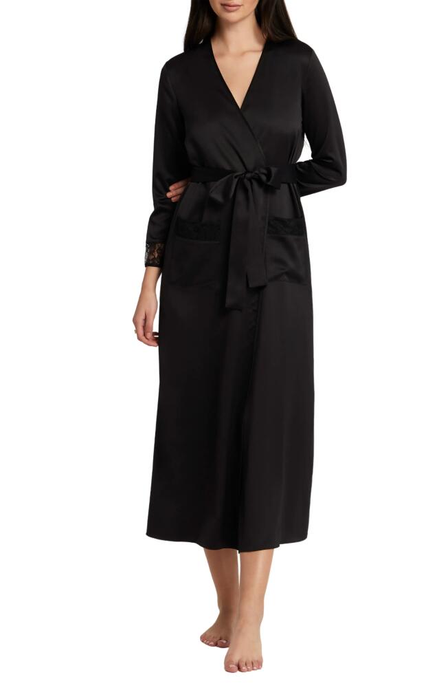 Rya Collection Serena Charmeuse Robe in Black Cover