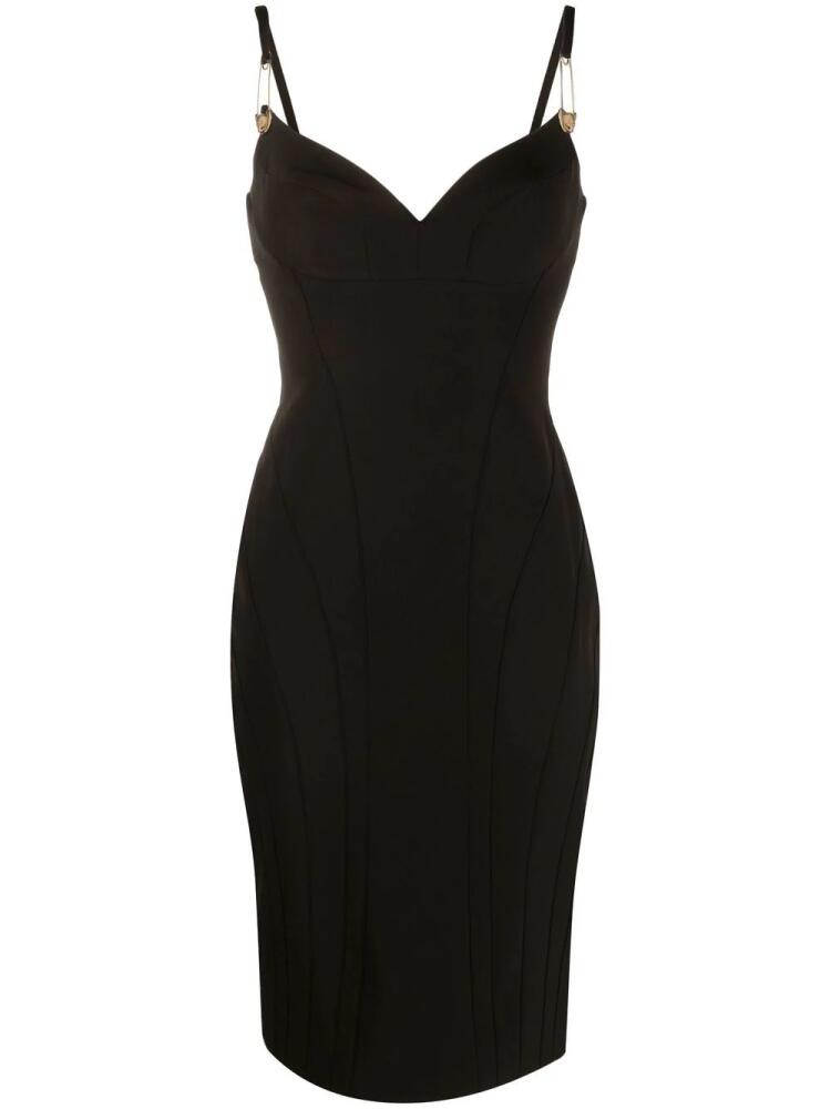 Philipp Plein Cut midi dress - Black Cover