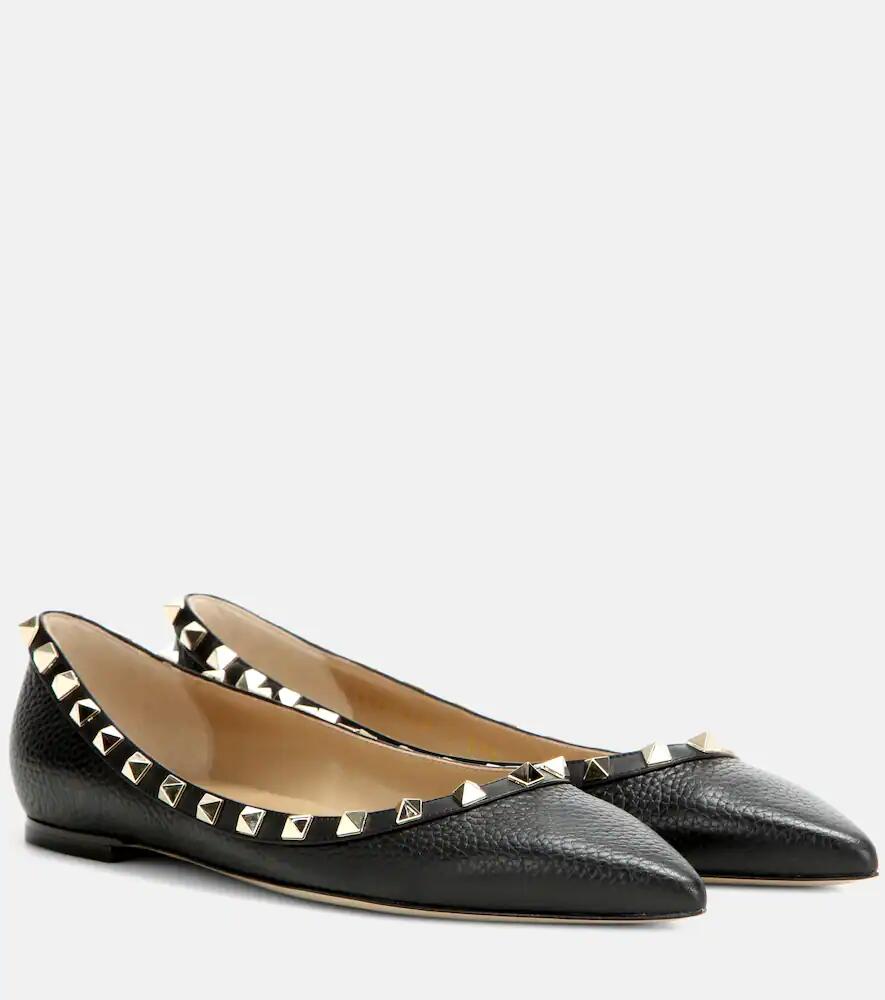 Valentino Garavani Valentino Garavani Rockstud leather ballet flats Cover