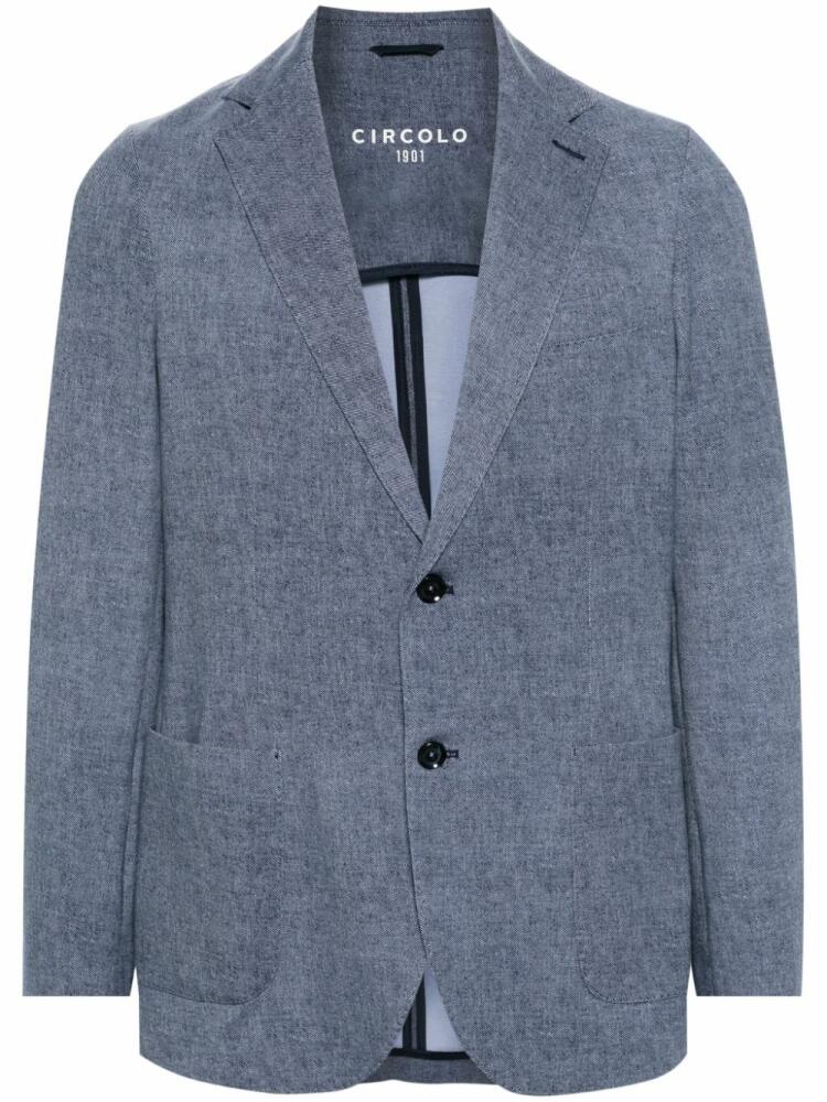 Circolo 1901 single-breasted blazer - Blue Cover