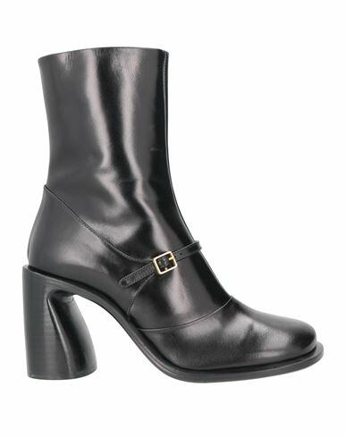 Rochas Woman Ankle boots Black Soft Leather Cover