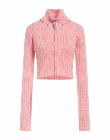 Alessandra Rich Woman Cardigan Pink Virgin Wool, Wool, Polyamide Cover