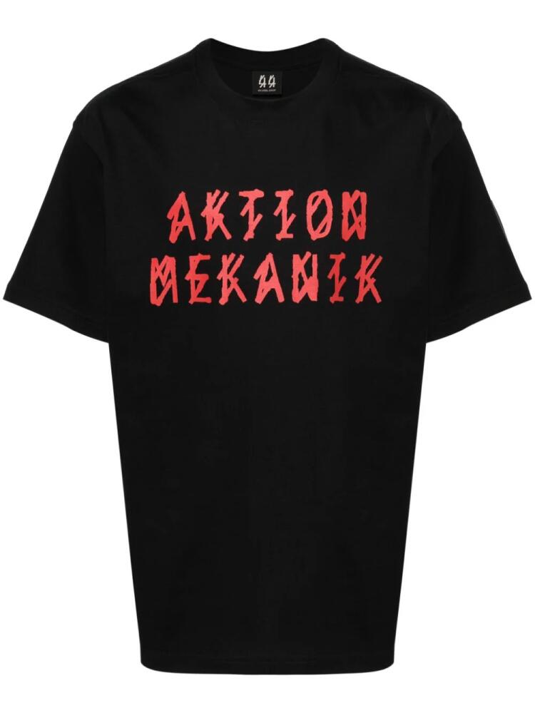 44 LABEL GROUP logo-print cotton T-shirt - Black Cover