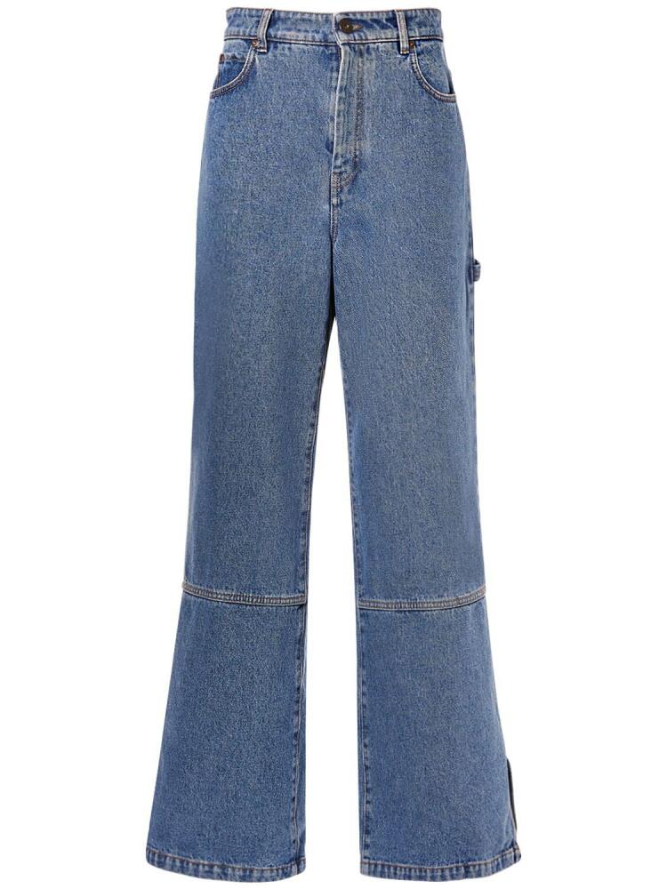 WEEKEND MAX MARA Cisa Cotton Denim Wide Jeans Cover