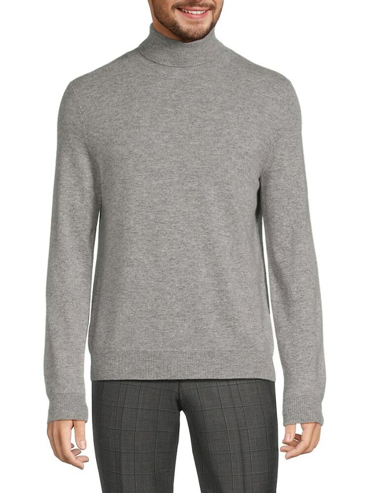 Amicale Men's Classic Fit Turtleneck Cashmere Sweater - Grey Cover