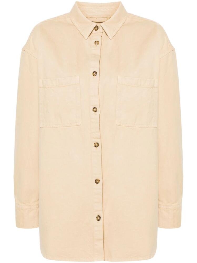 HERSKIND Aiden twill shirt - Neutrals Cover