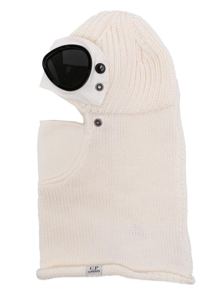 C.P. Company Goggles-detail wool balaclava - Neutrals Cover