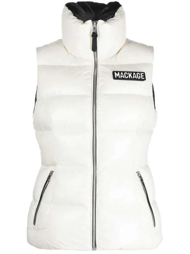 Mackage logo-patch padded gilet - Neutrals Cover