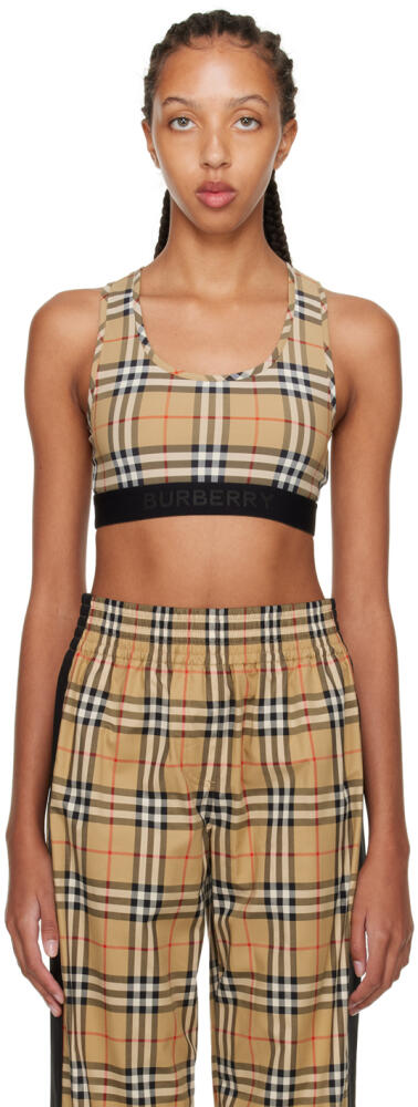 Burberry Beige Dalby Sports Bra Cover