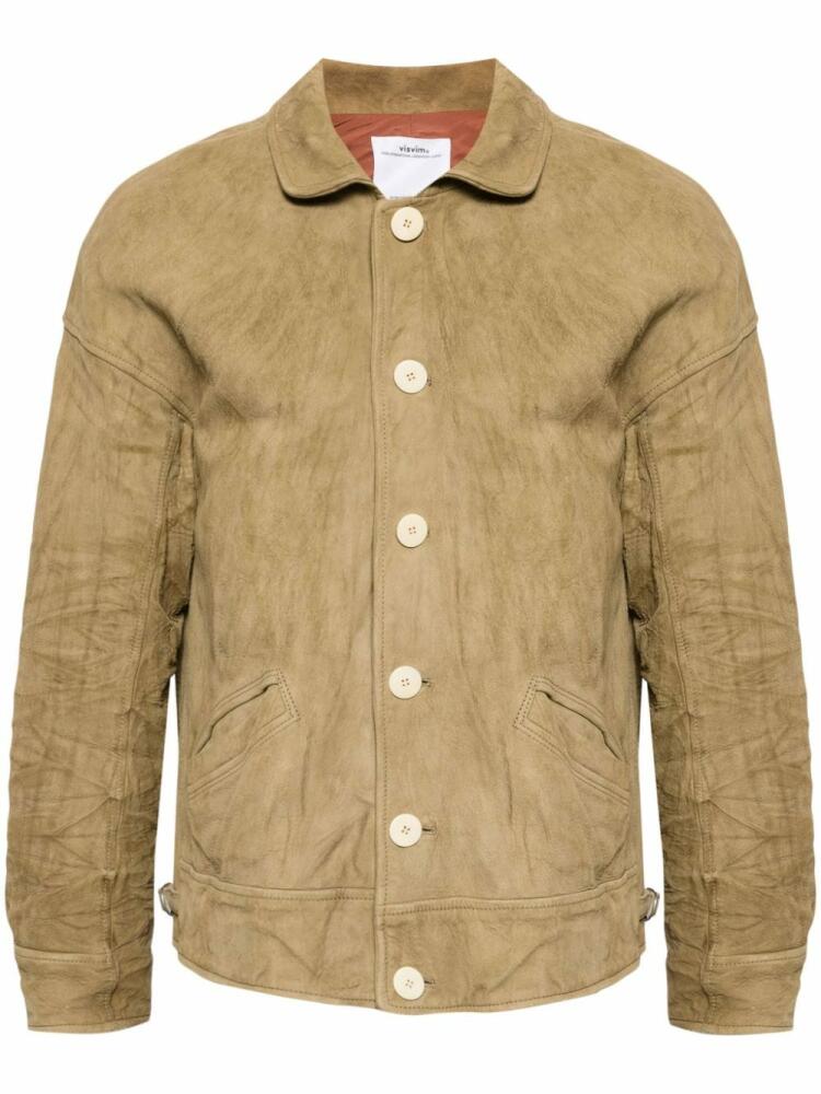 visvim Eton leather jacket - Neutrals Cover