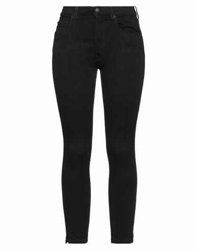 (+) People Woman Pants Black Cotton, Elastomultiester, Elastane Cover