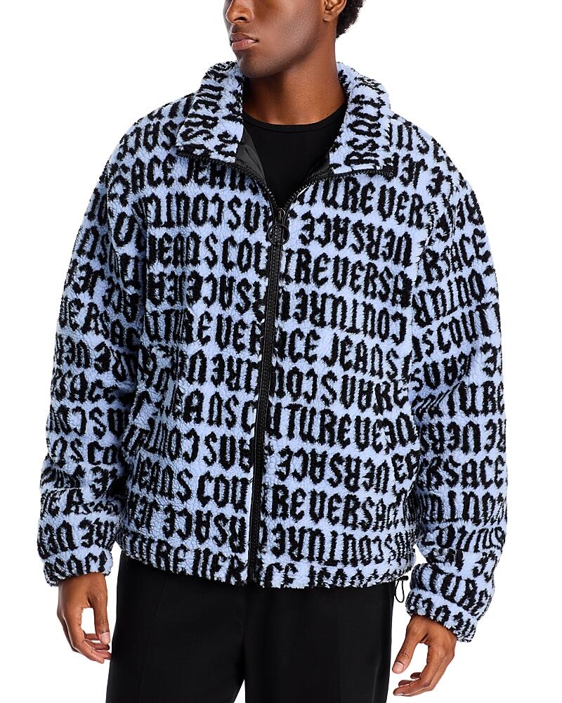 Versace Jeans Couture Teddy Jacquard Zip Front Jacket Cover