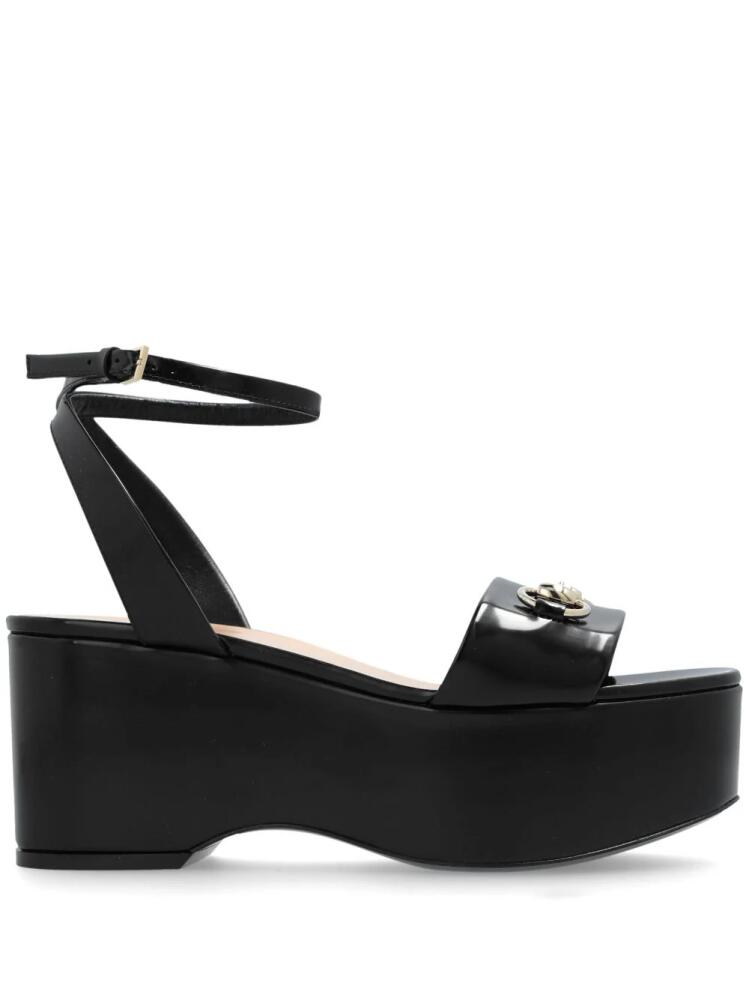 Gucci 80mm Horsebit sandals - Black Cover