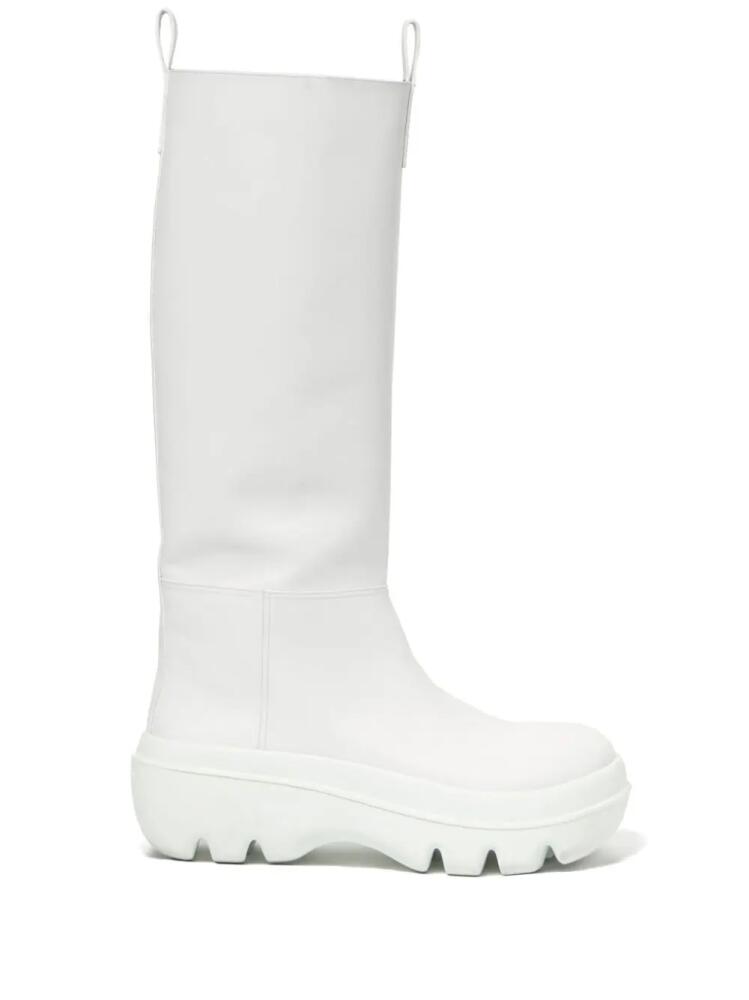 Proenza Schouler Storm leather knee-high boots - White Cover