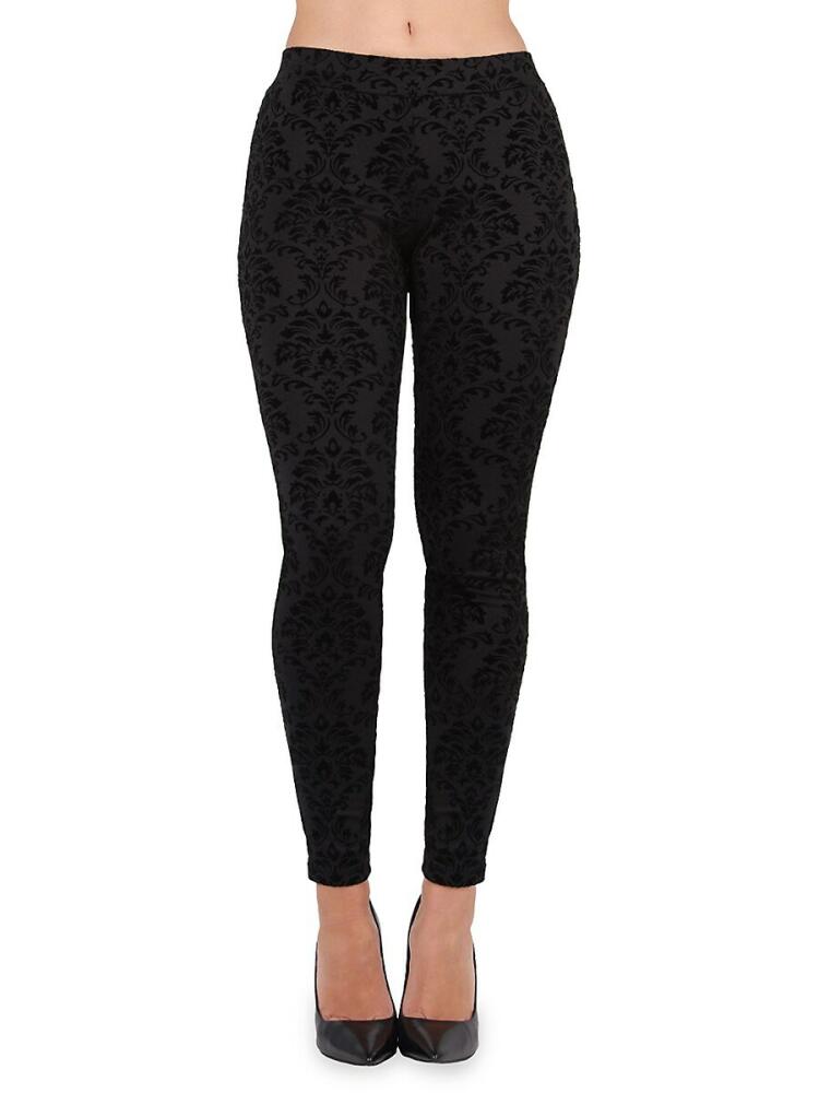 Memoi Women's Velvet Glory Leggings - Black Cover