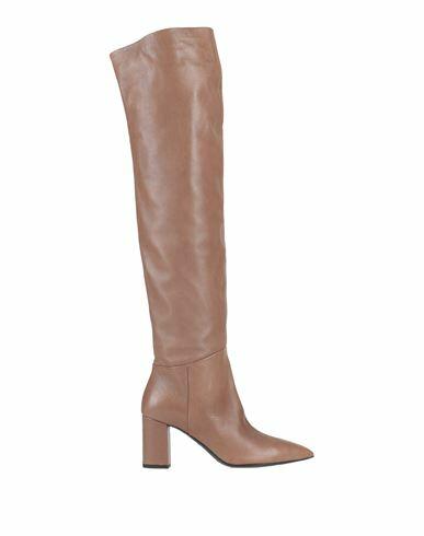 Janet & Janet Woman Boot Khaki Soft Leather Cover