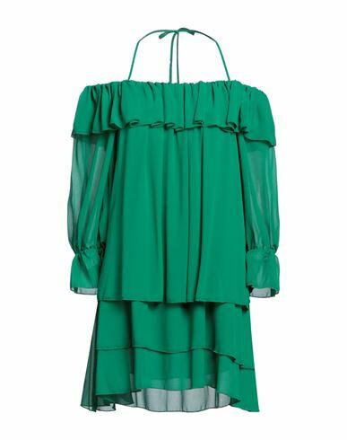 Vicolo Woman Mini dress Green Polyester Cover