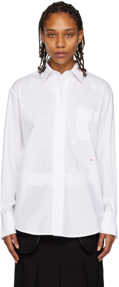 Victoria Beckham White Embroidered Shirt Cover