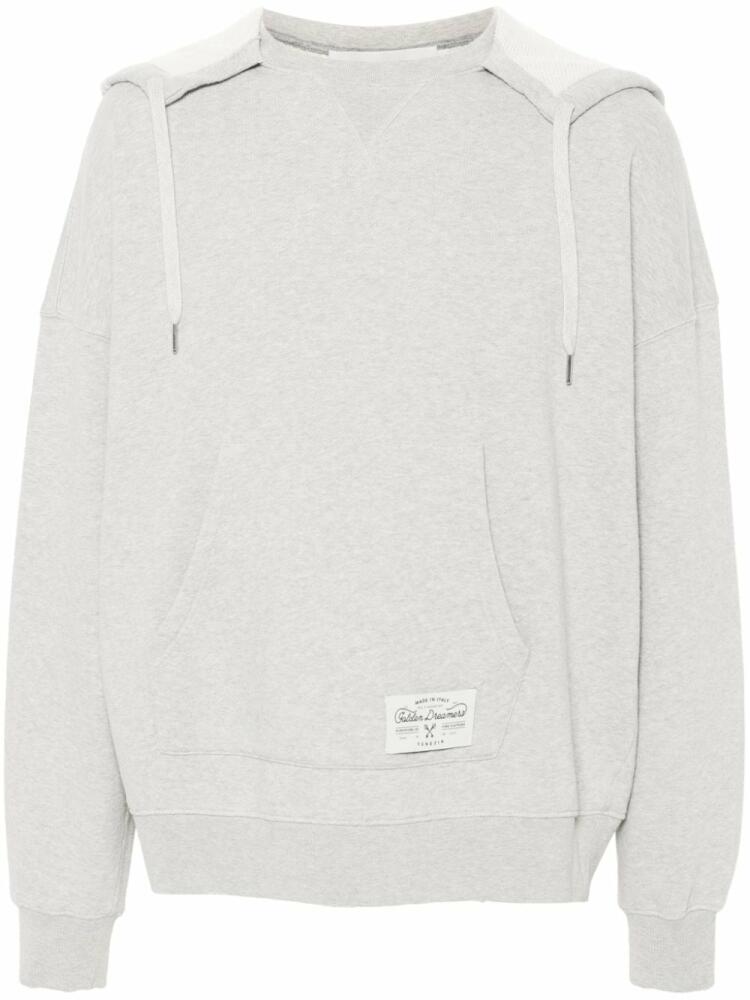 Golden Goose printed cotton hoodie - Grey Cover