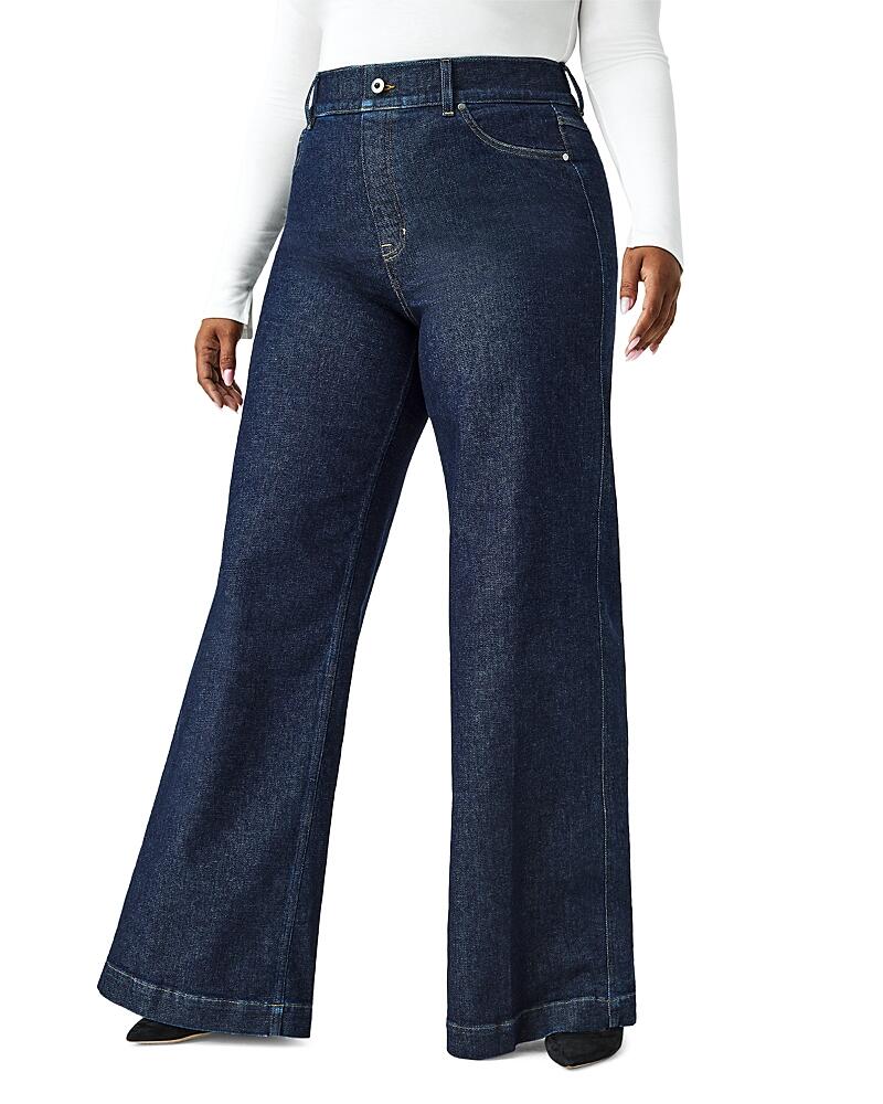 Spanx High Rise Wide Leg Jeans in Raw Indigo Cover