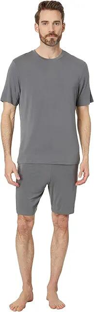 Eberjey Henry Shorts Pj Set (Storm Gray) Men's Pajama Sets Cover