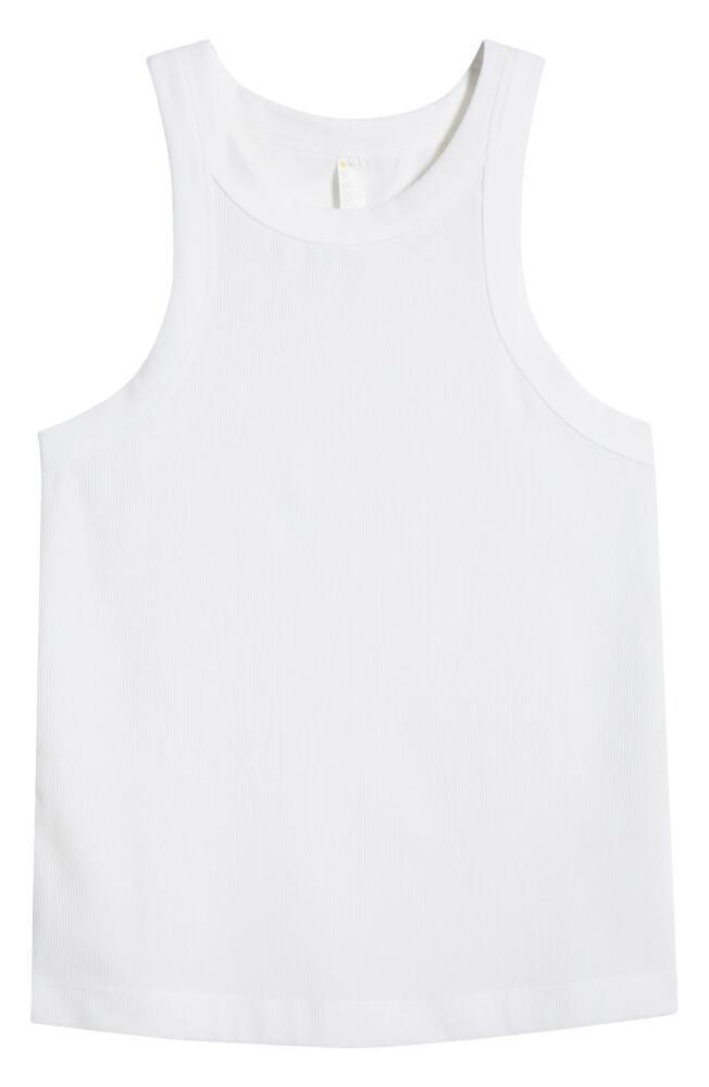 zella Go-To Rib Performance Tank in White Cover