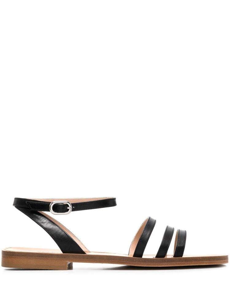 Scarosso Sarah leather sandals - Black Cover