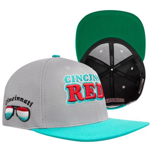 Pro Standard Reds Homage to Home Wool Snapback - Adult Grey/Seafoam Cover